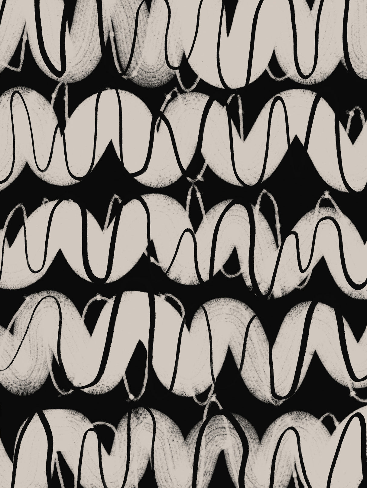 Radio Waves Pattern Poster och Canvastavla