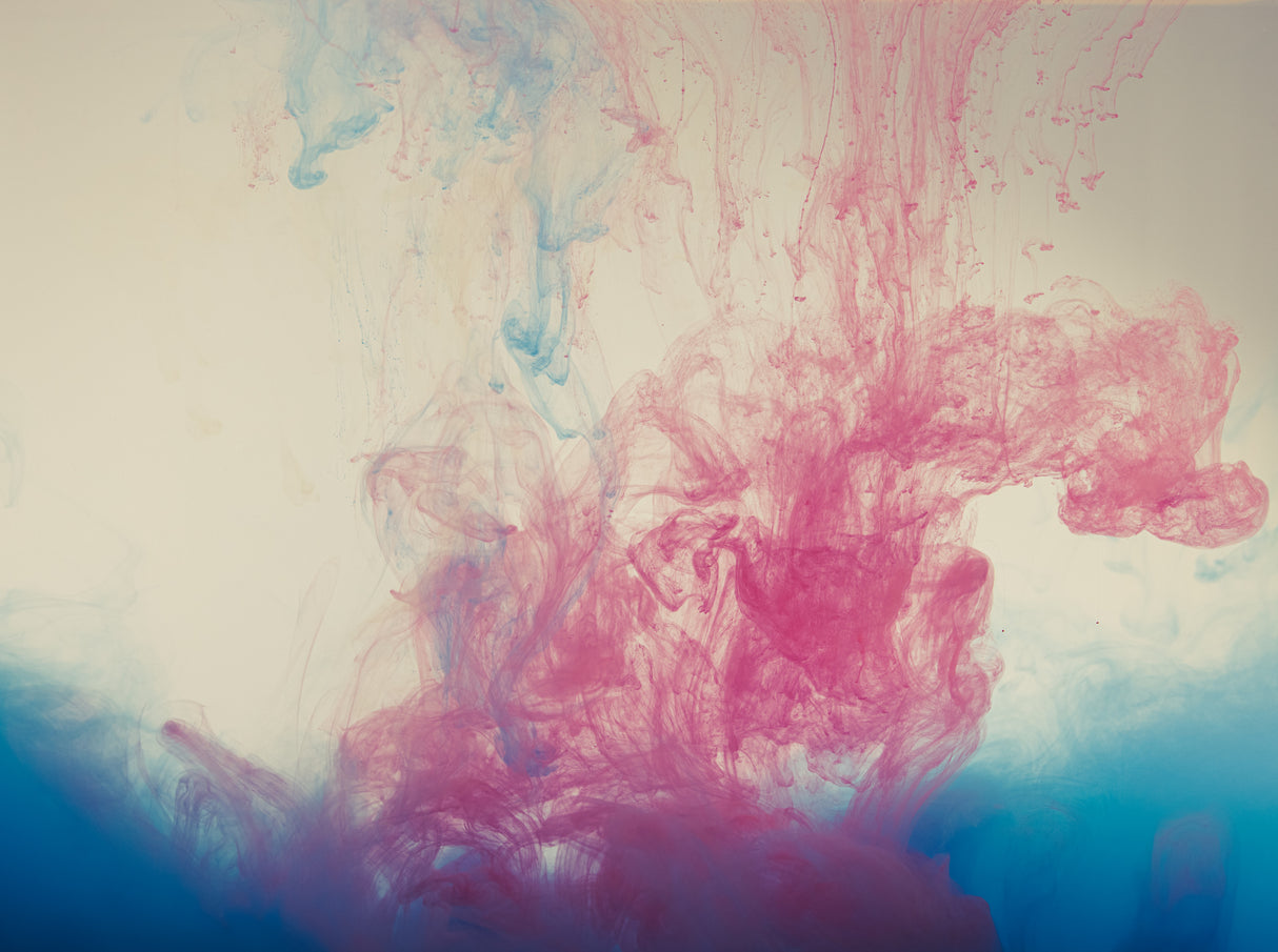 Acrylic colors and ink in water Poster och Canvastavla