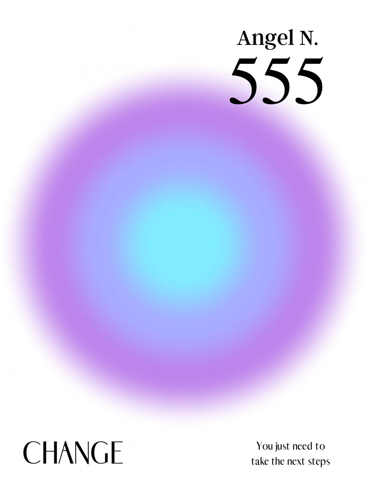 Angel Number 555 Poster och Canvastavla