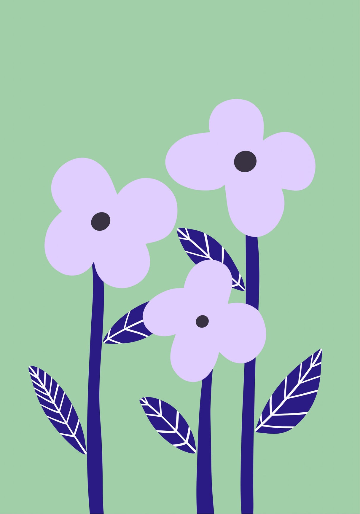 Lilac Flowers Poster och Canvastavla