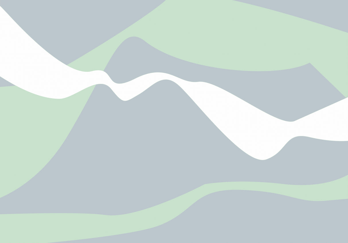 Mountain Waves Poster och Canvastavla