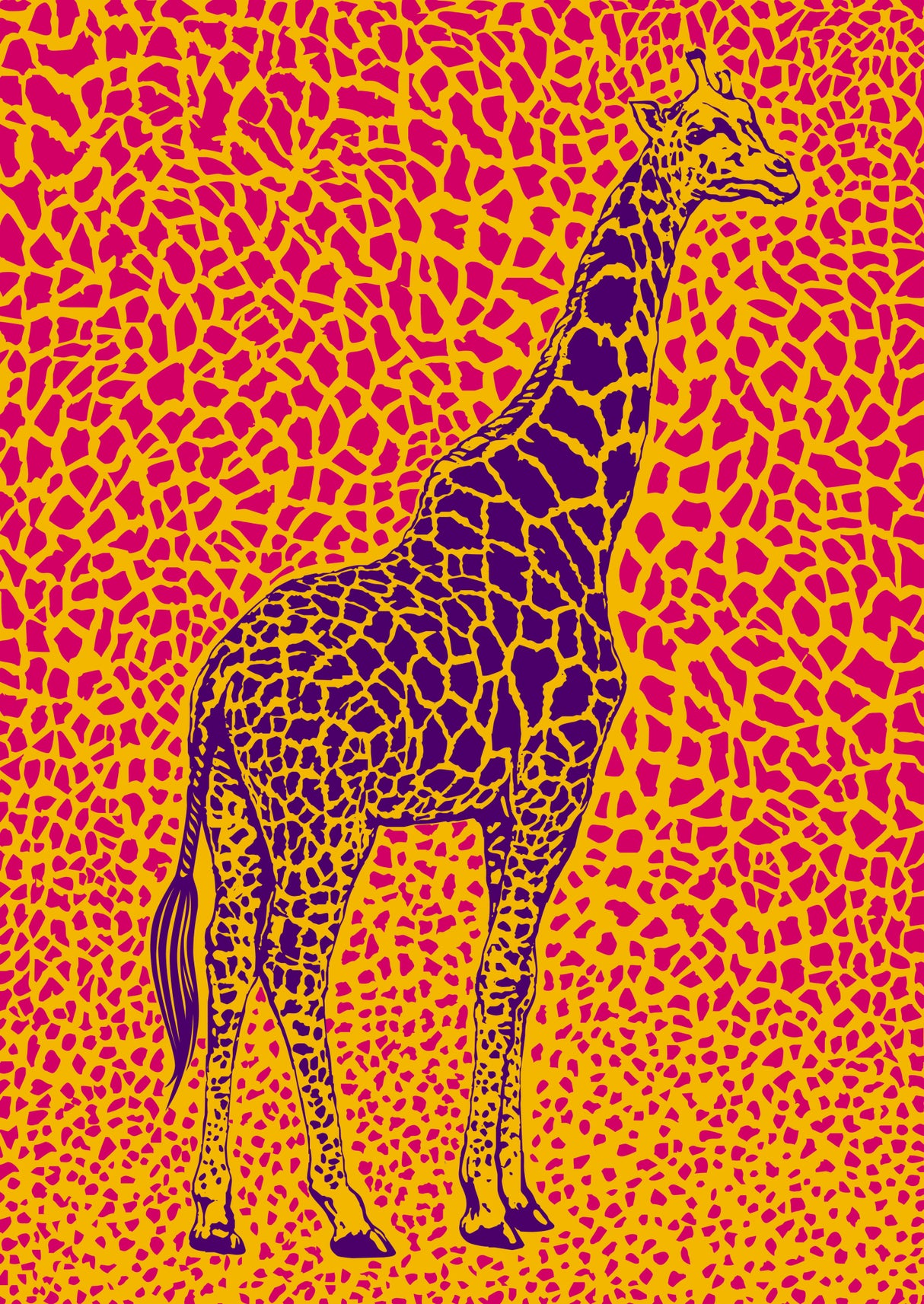 The Majestic Giraffe Poster och Canvastavla