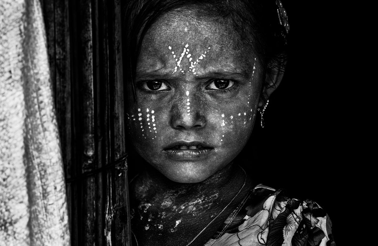 Rohingya girl-I - Bangladesh Poster och Canvastavla