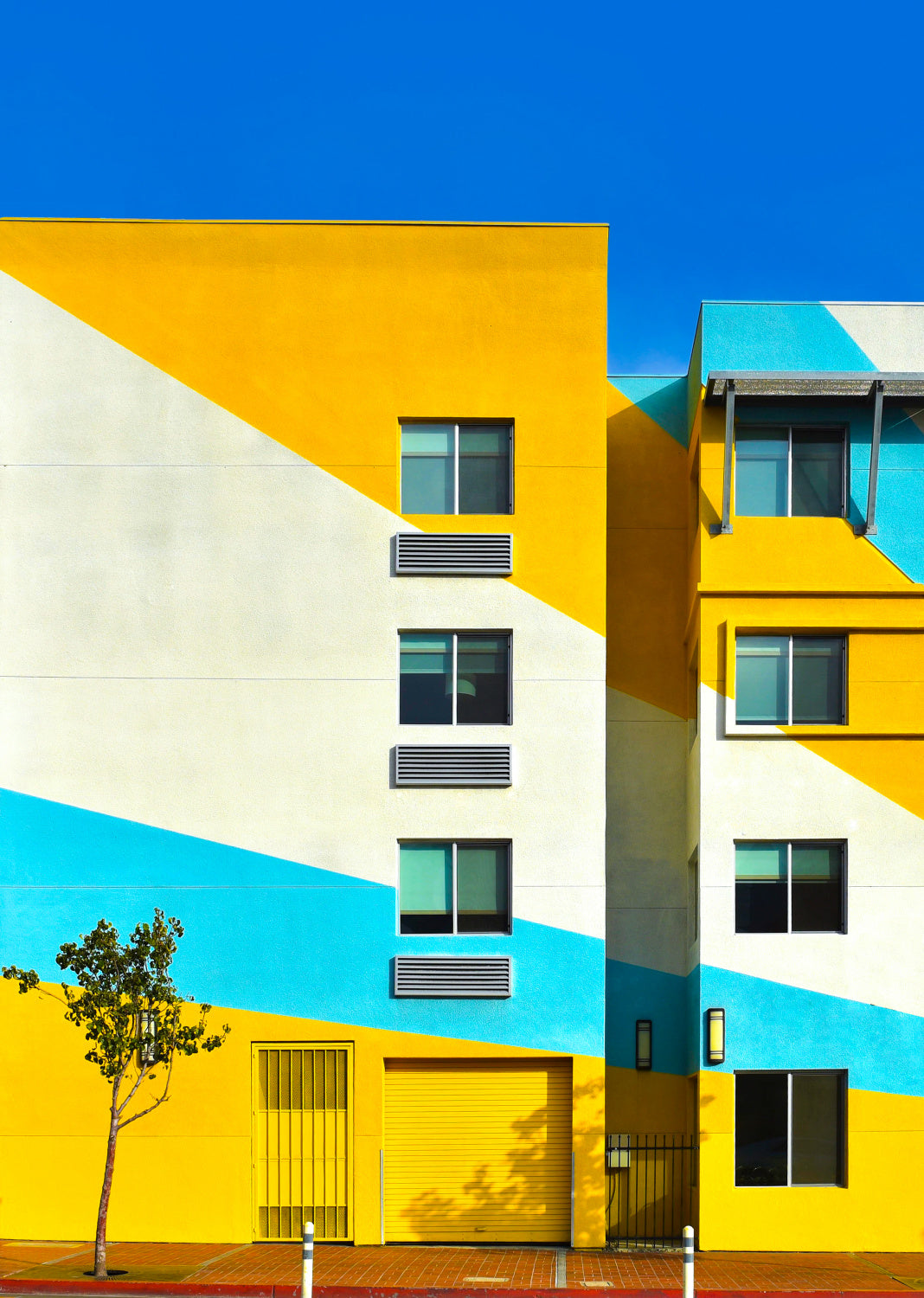 Facade - Downtown San Diego California Poster och Canvastavla