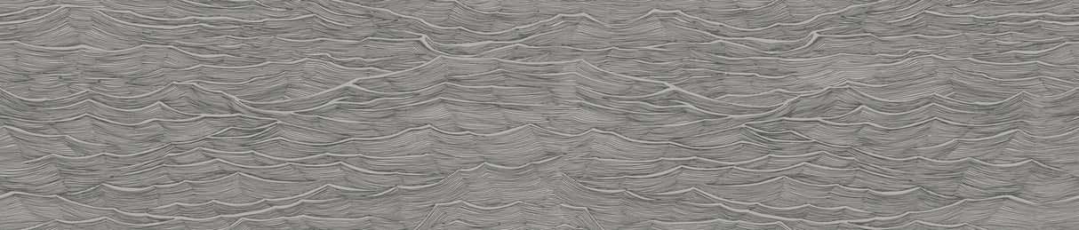 Hla025 100dpi Waves Grey Blk Poster och Canvastavla