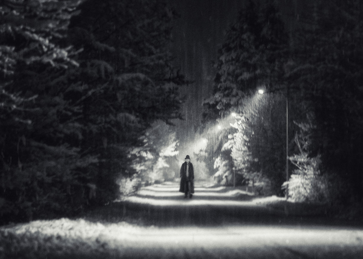Night watchman lights Poster och Canvastavla