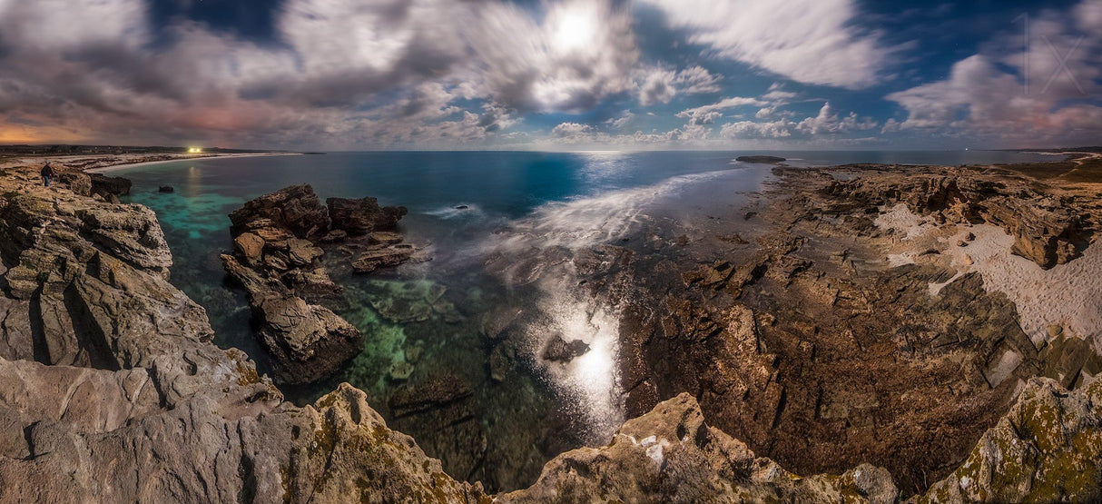 panoramic moonlight Poster och Canvastavla