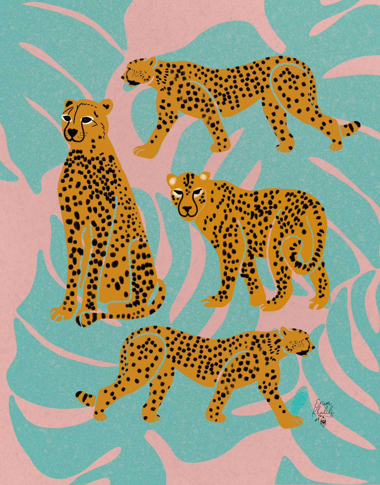 Leopards Erum Khalili.png Poster och Canvastavla