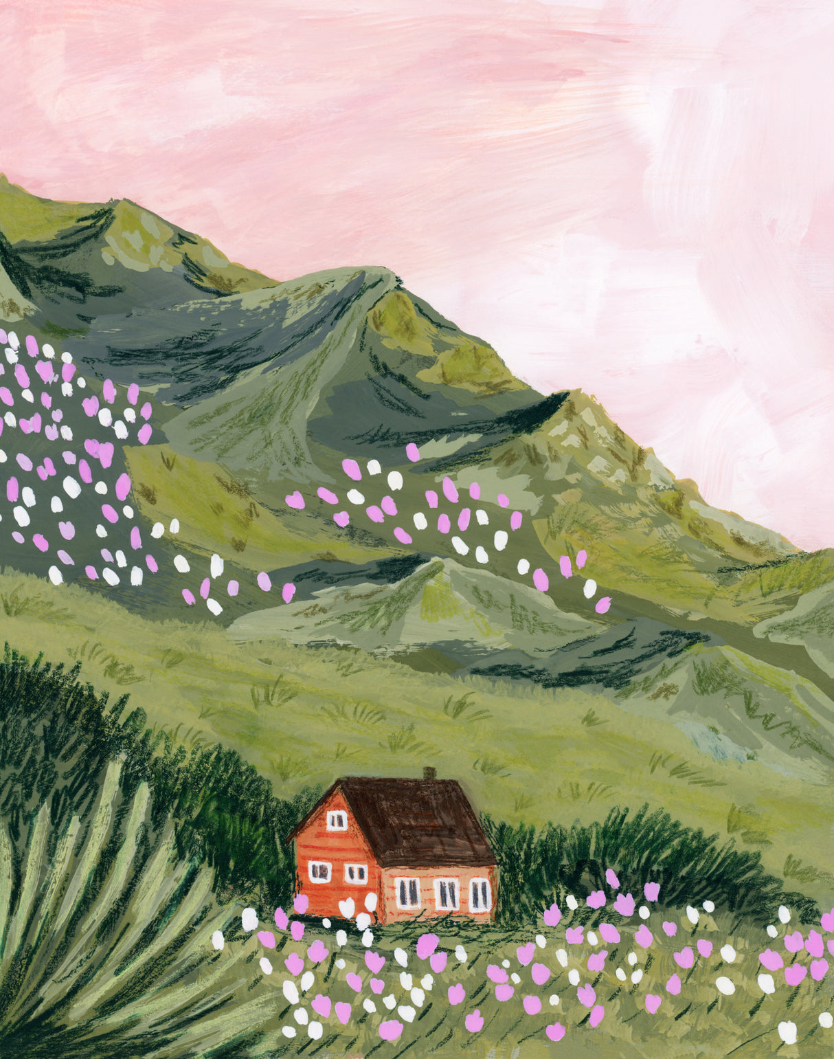 Mountain House Poster och Canvastavla