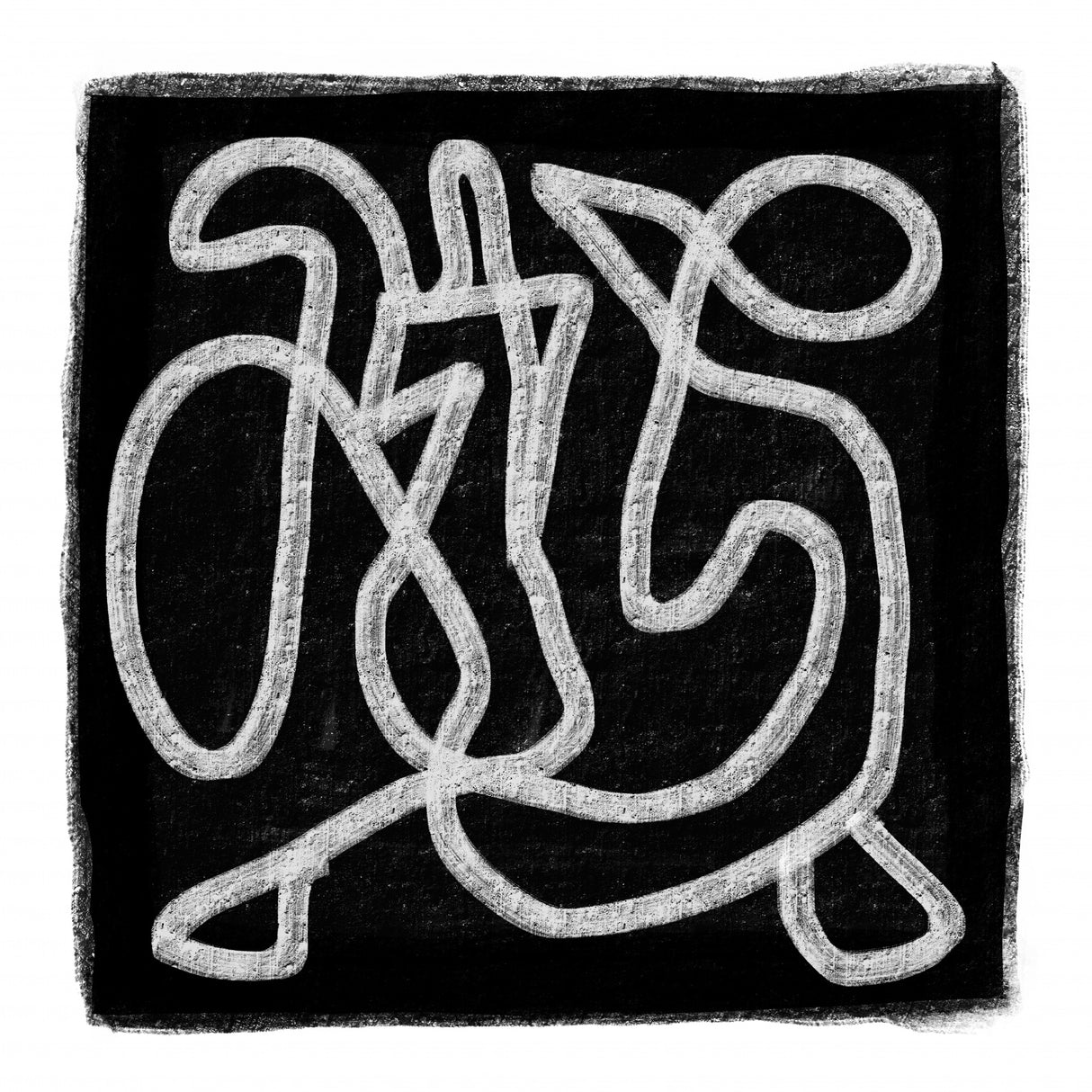 Black Scribble 3 Poster och Canvastavla