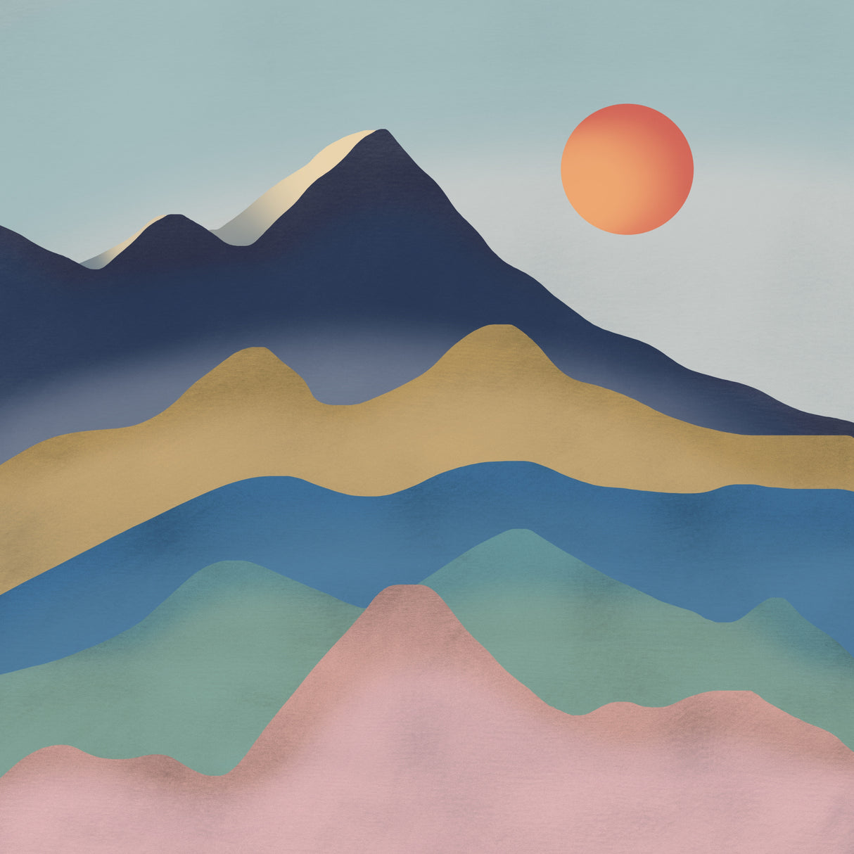 Whimsical Planet Poster och Canvastavla