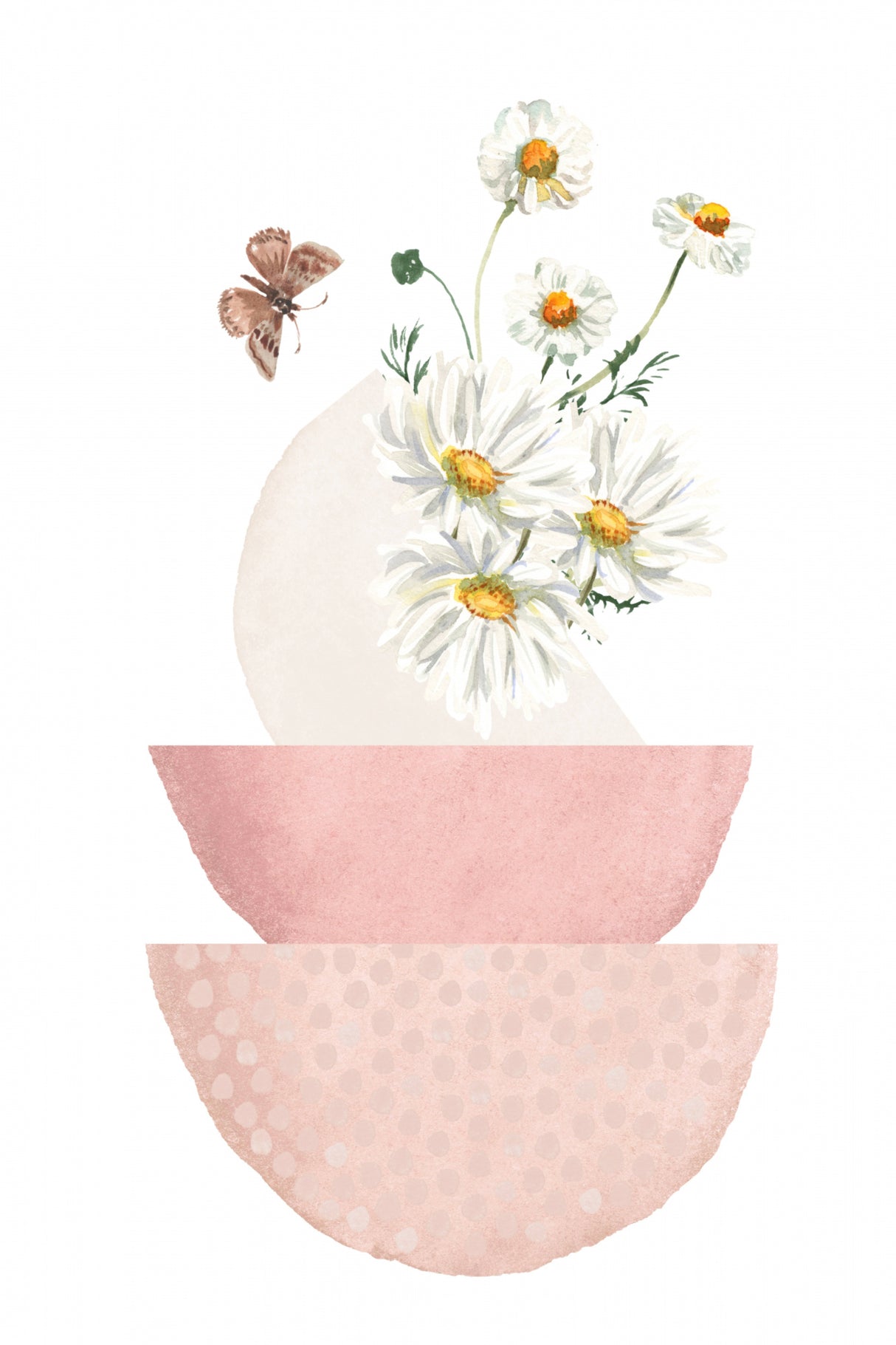 Daisy Pinks 2 Poster och Canvastavla