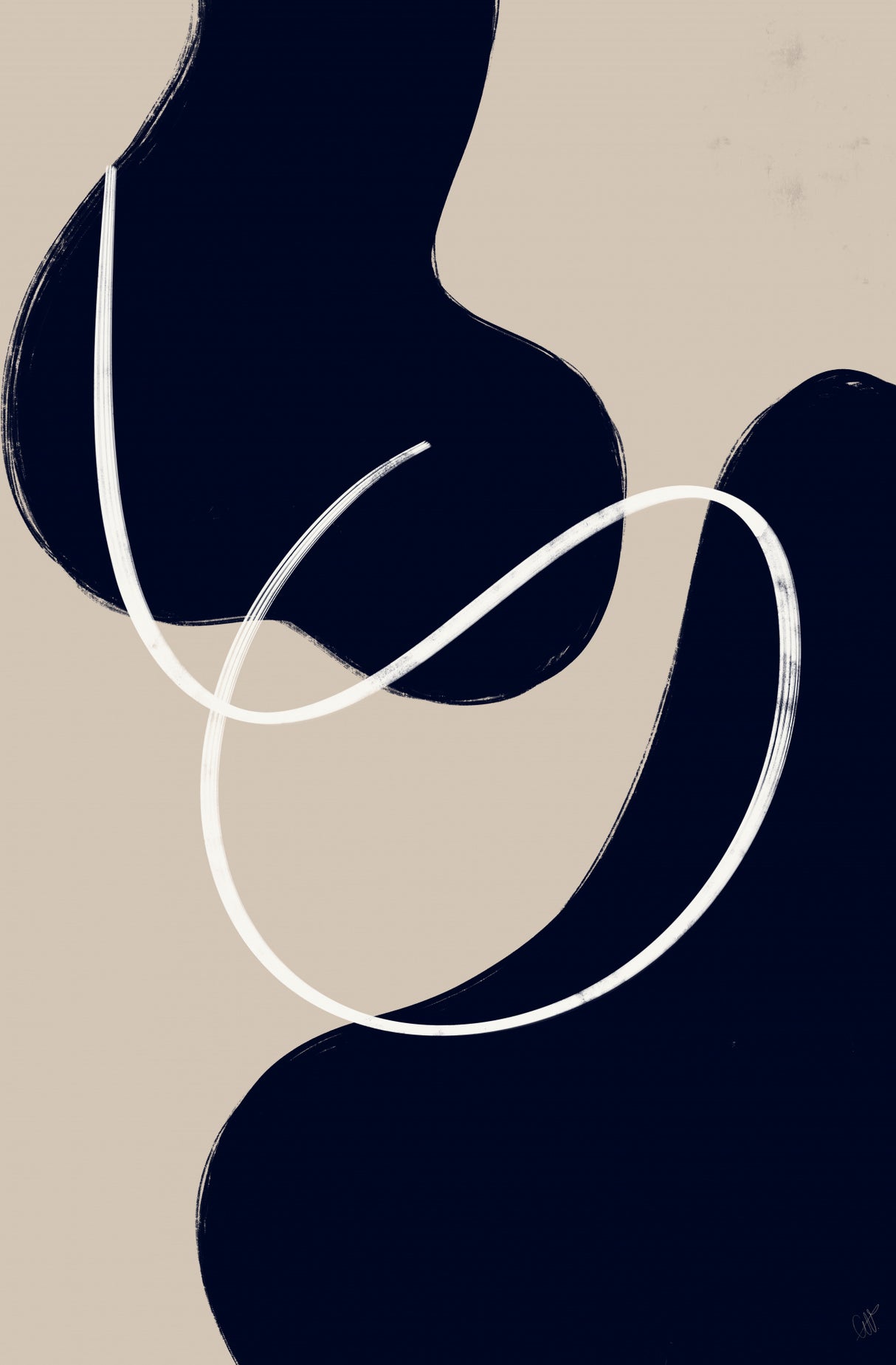 Scandi Abstract 3 Poster och Canvastavla