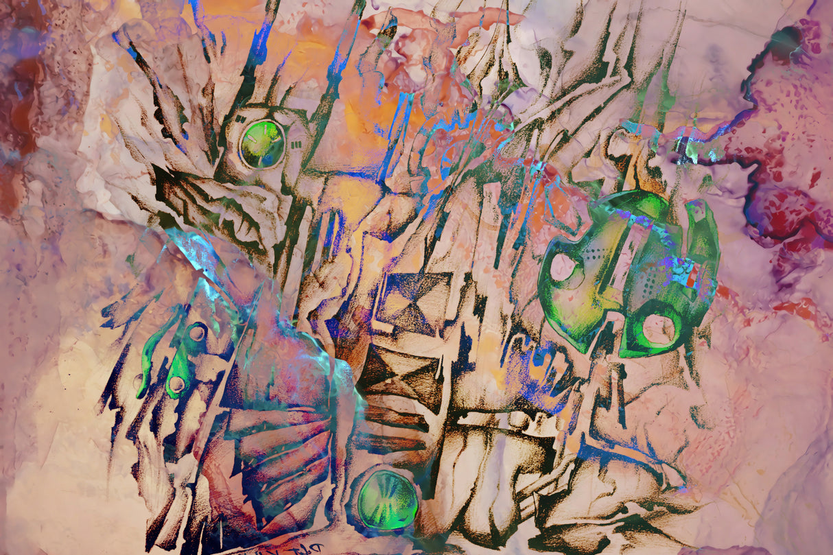 The night composition Poster och Canvastavla