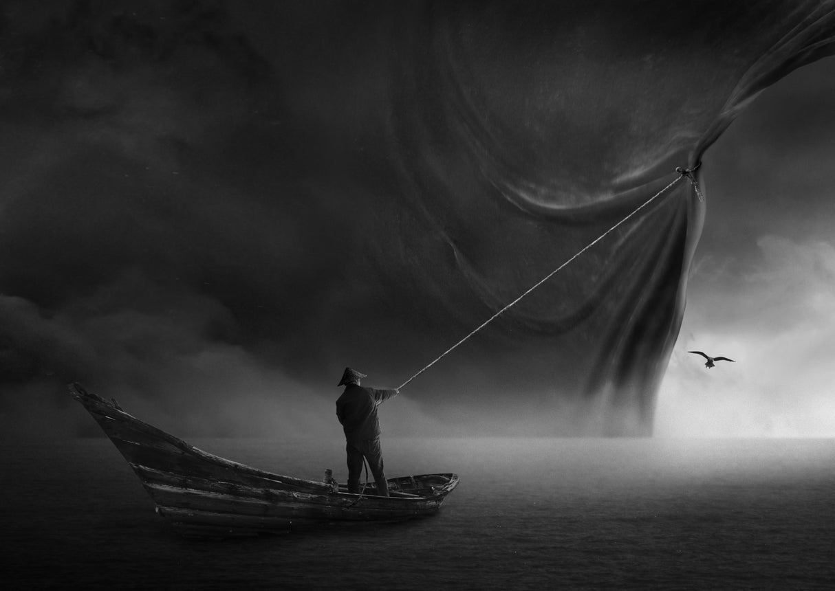The storm is about to pass! Poster och Canvastavla