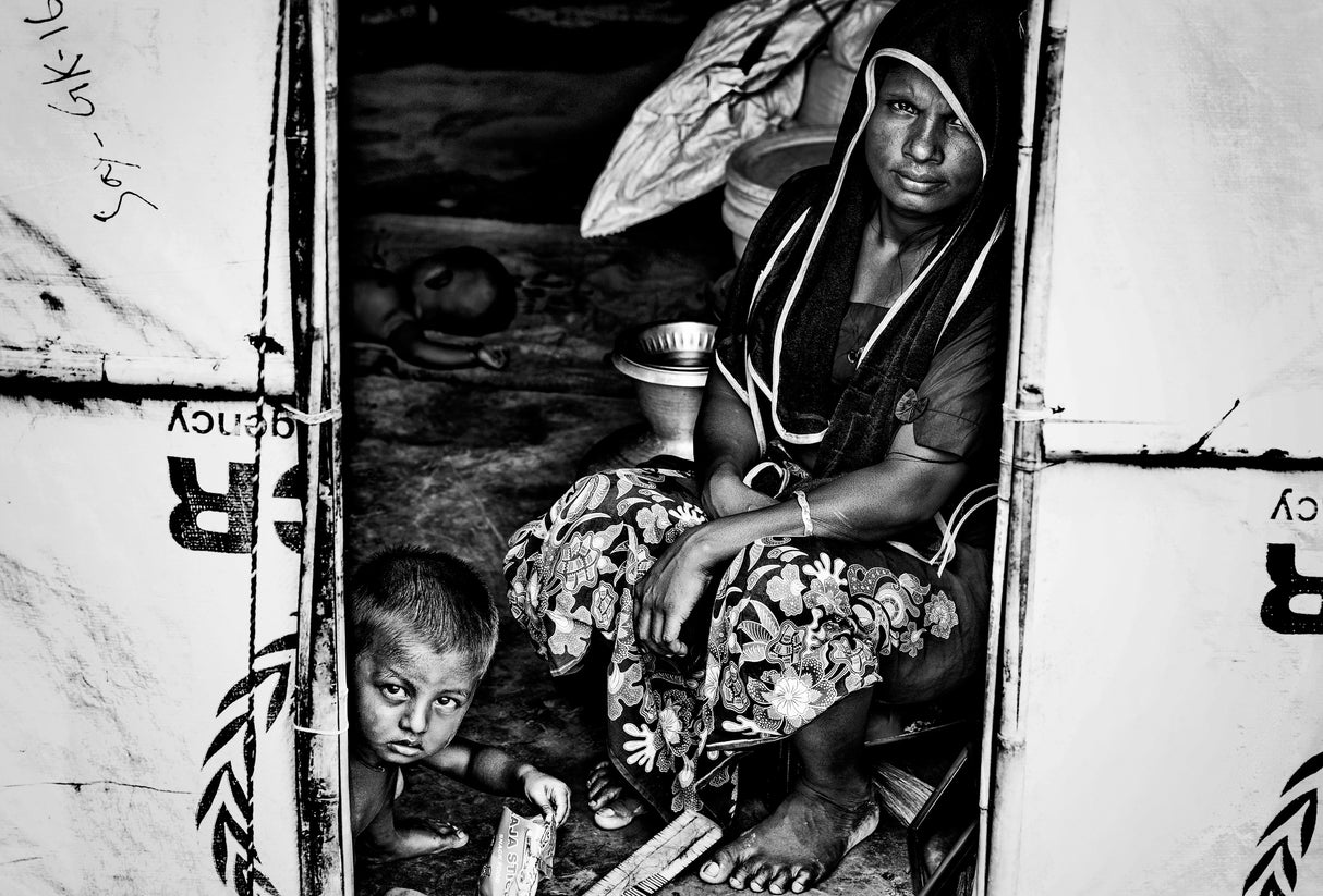 Rohingya refugee home - Bangladesh Poster och Canvastavla