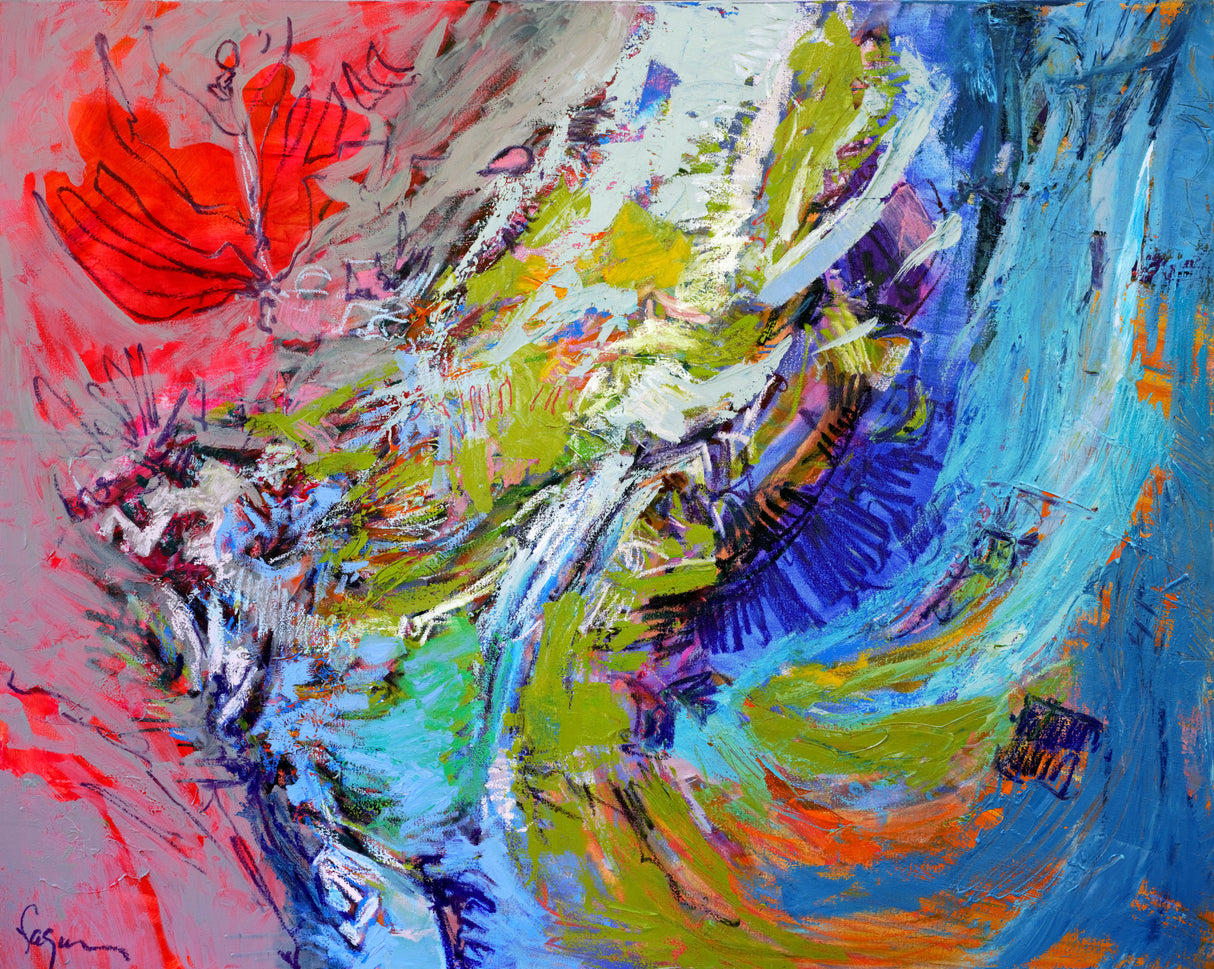 Df1089 Theriverrunsthroughheri Poster och Canvastavla