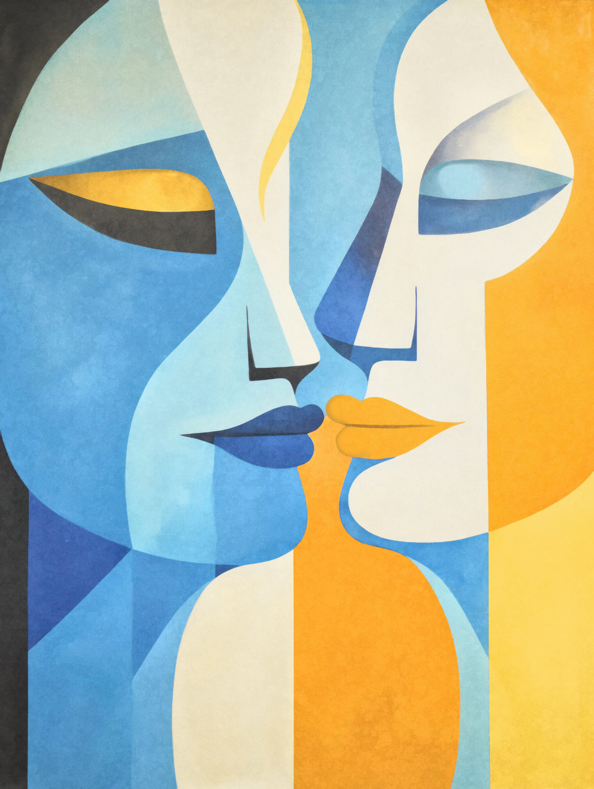 Gentle Kiss Poster och Canvastavla