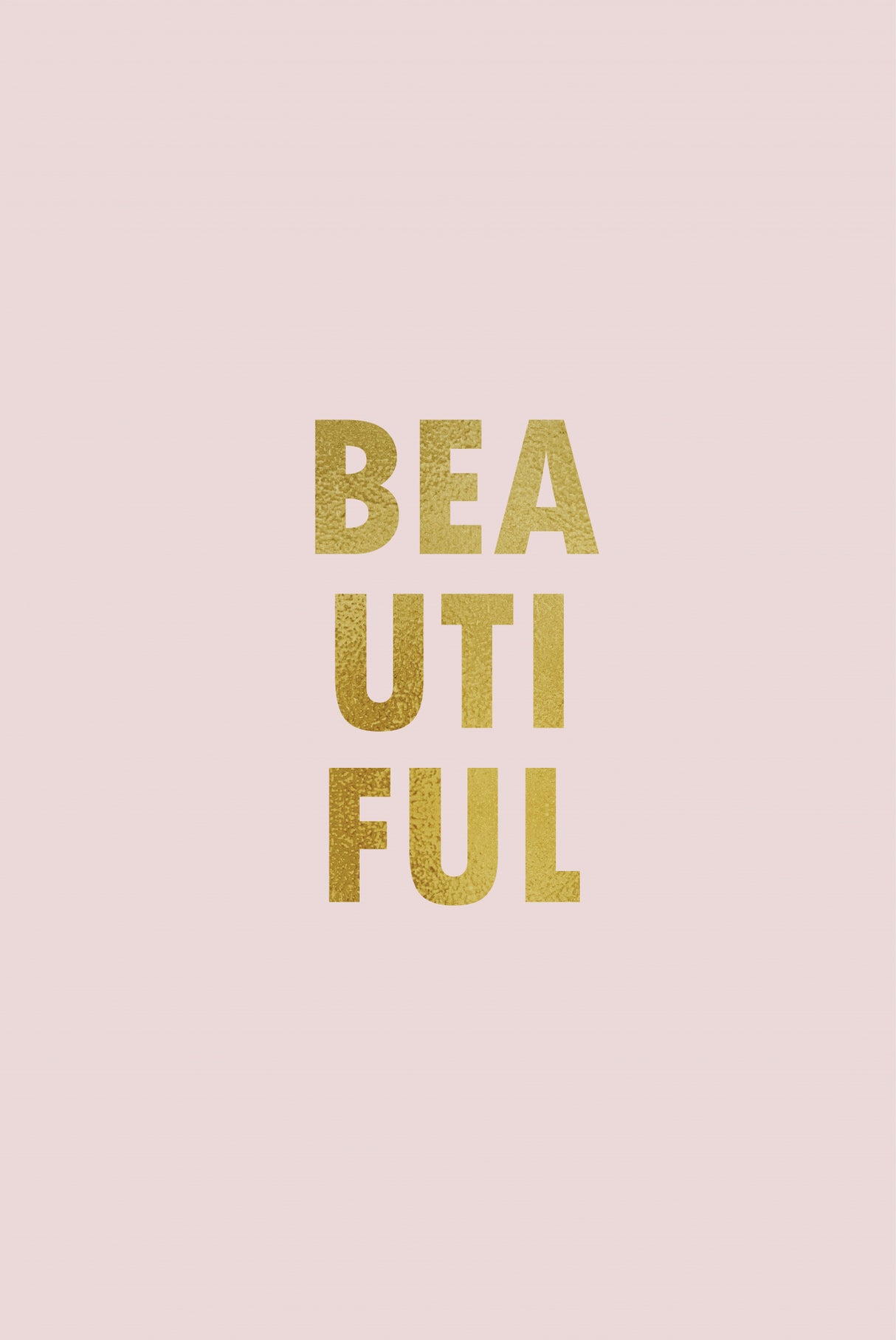 Beautiful Pink Gold Poster och Canvastavla