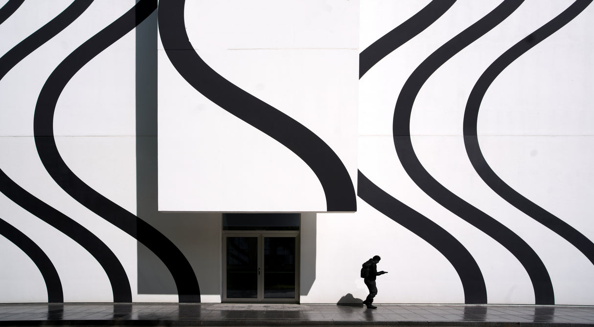 Modern swinging architecture Poster och Canvastavla