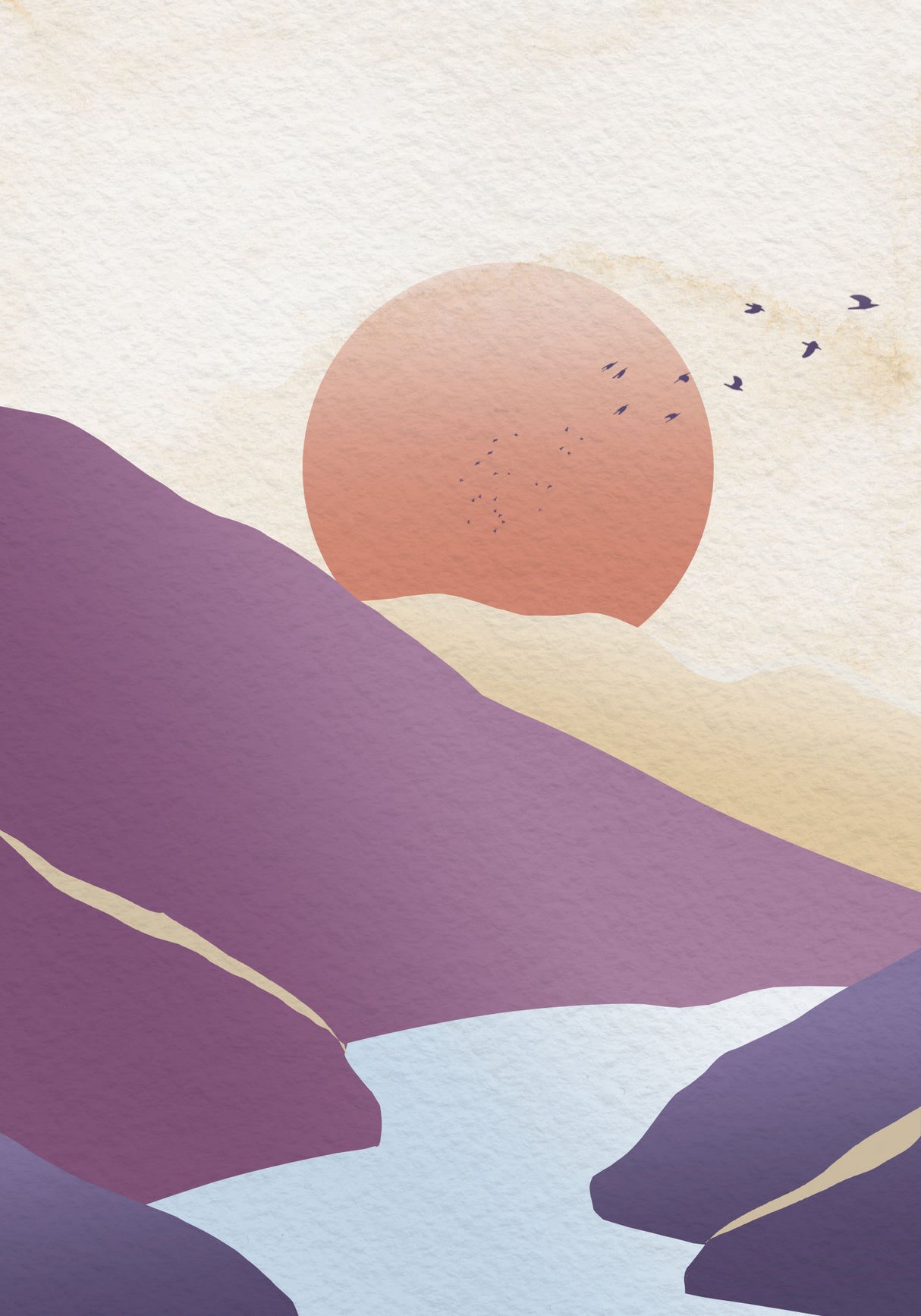 The Stream Poster och Canvastavla