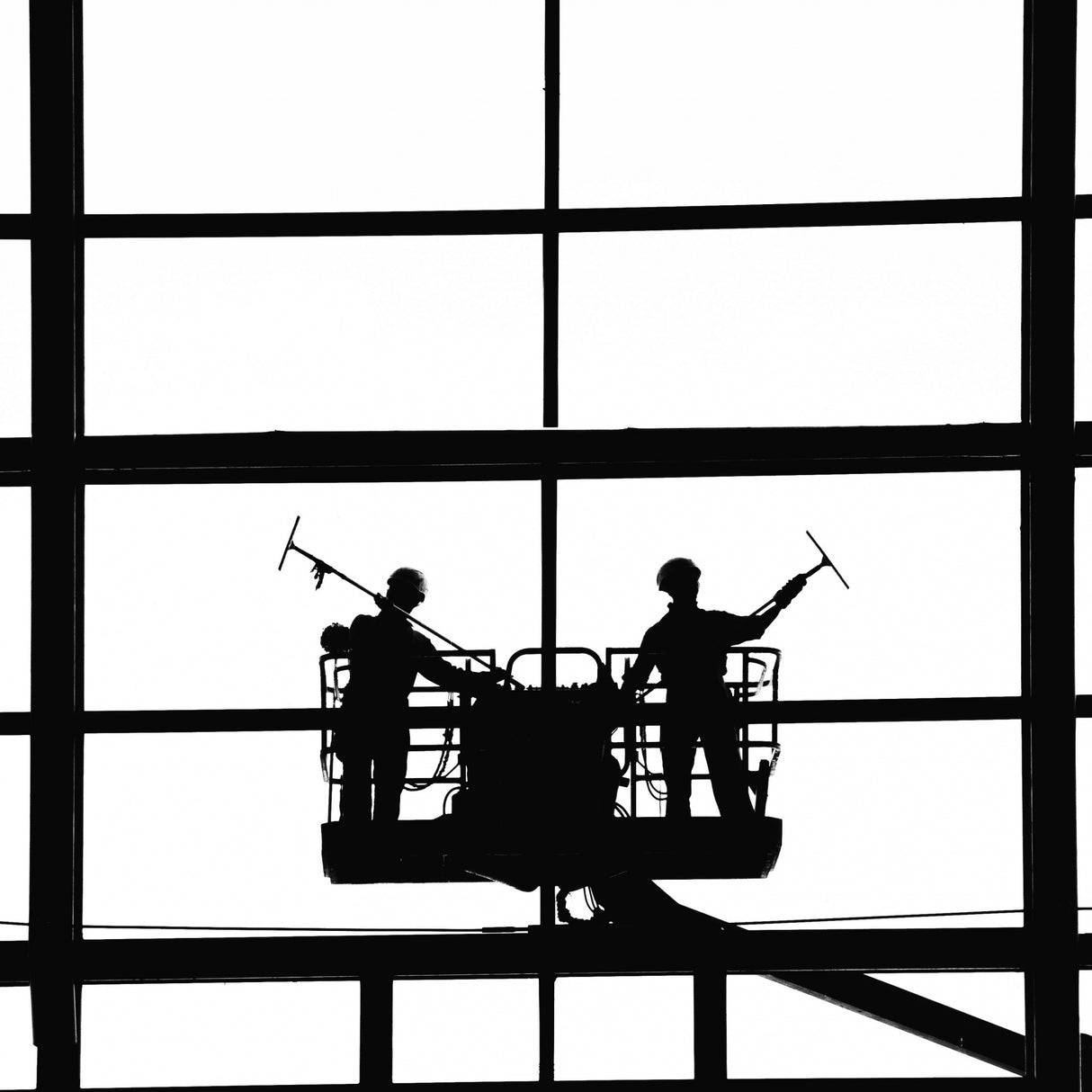 Window cleaners Poster och Canvastavla