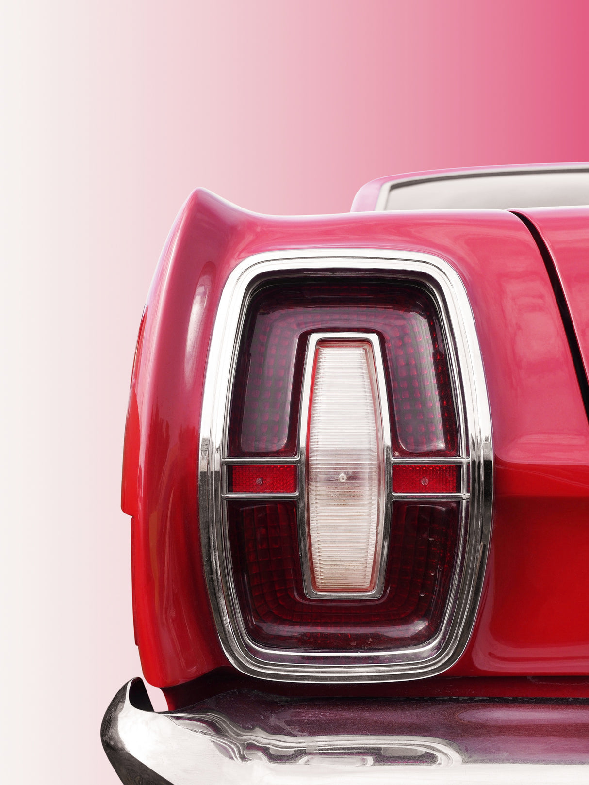 US classic car fair lane 1968 taillight abstract Poster och Canvastavla