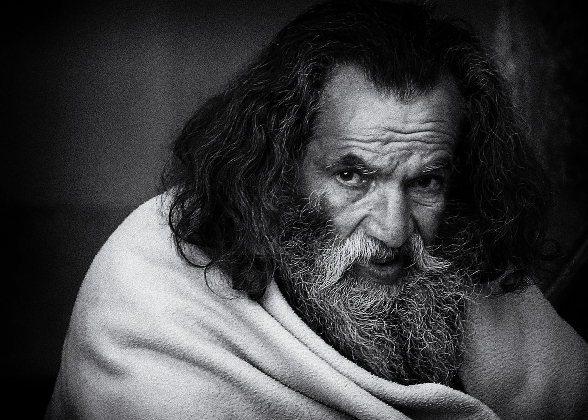 Homeless from Old Town Square 4361 Poster och Canvastavla