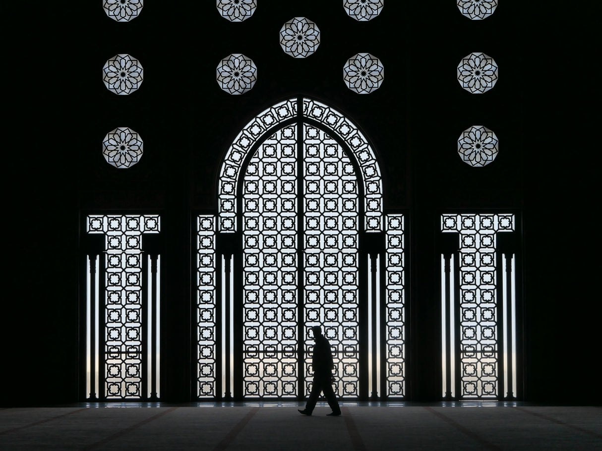 A la mosquée Hassan II Poster och Canvastavla
