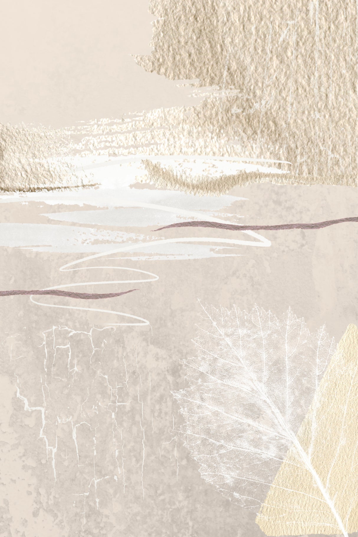 Calm Ivory-3 Poster och Canvastavla