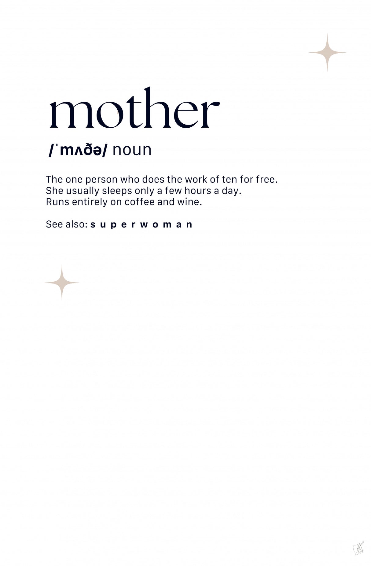 Mother Poster och Canvastavla