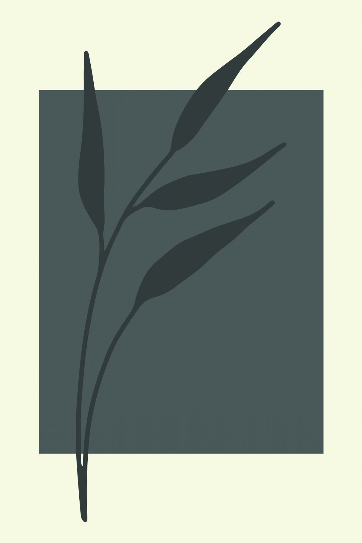 Abstract Minimal Plants #4 Poster och Canvastavla