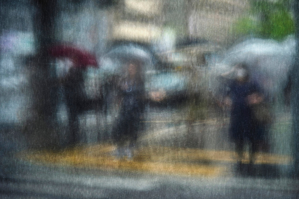Rainy day in the city Poster och Canvastavla