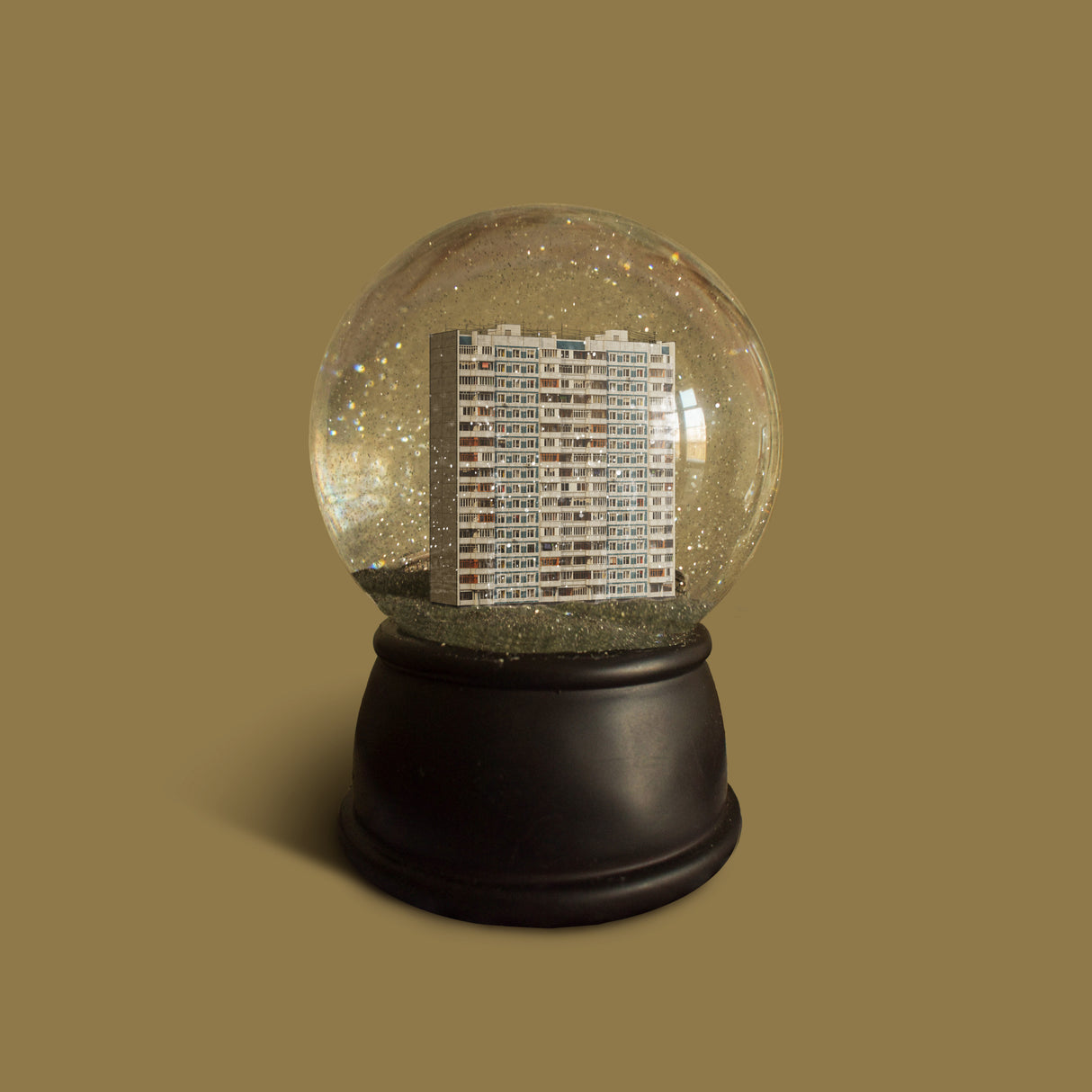 Urban Snow Globe Poster och Canvastavla