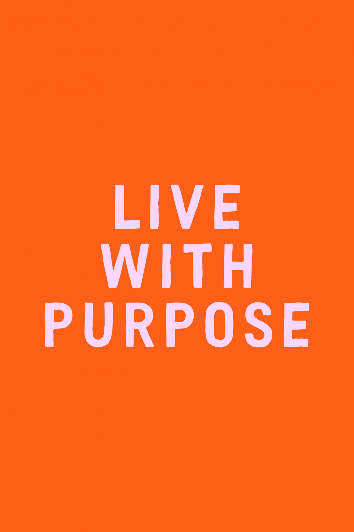 Live With Purpose Poster och Canvastavla