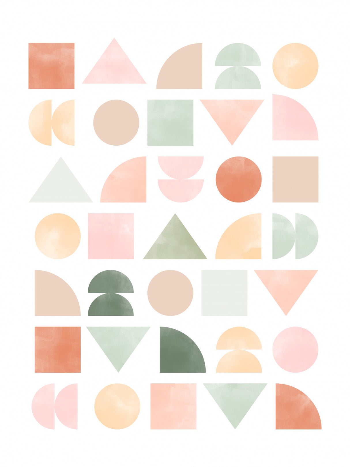 3x4 Aspectratio Pinkgreen26 Poster och Canvastavla