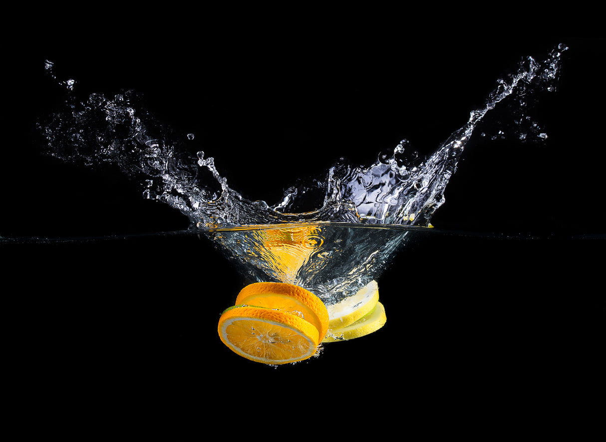 Orange splash Poster och Canvastavla