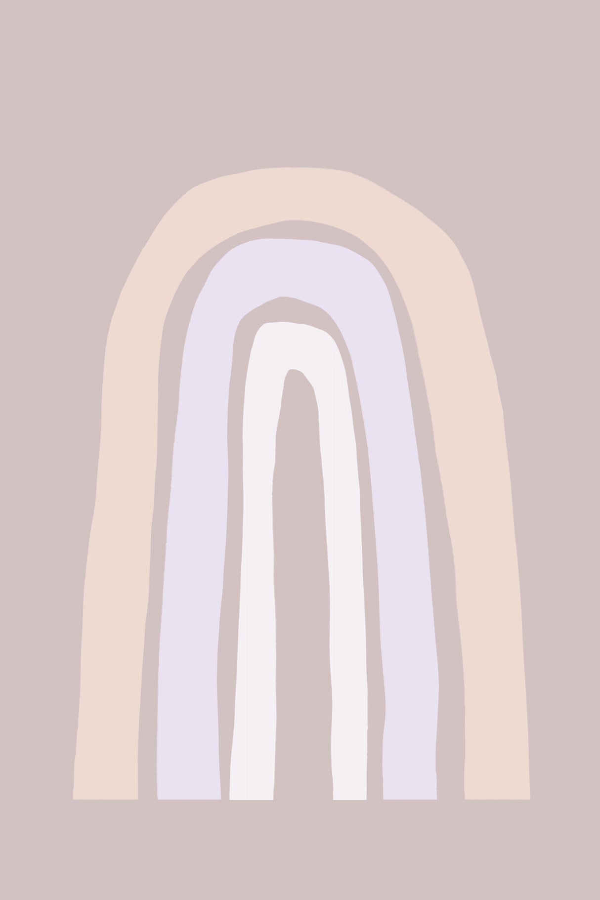 Minimal Rainbow No 1 Poster och Canvastavla