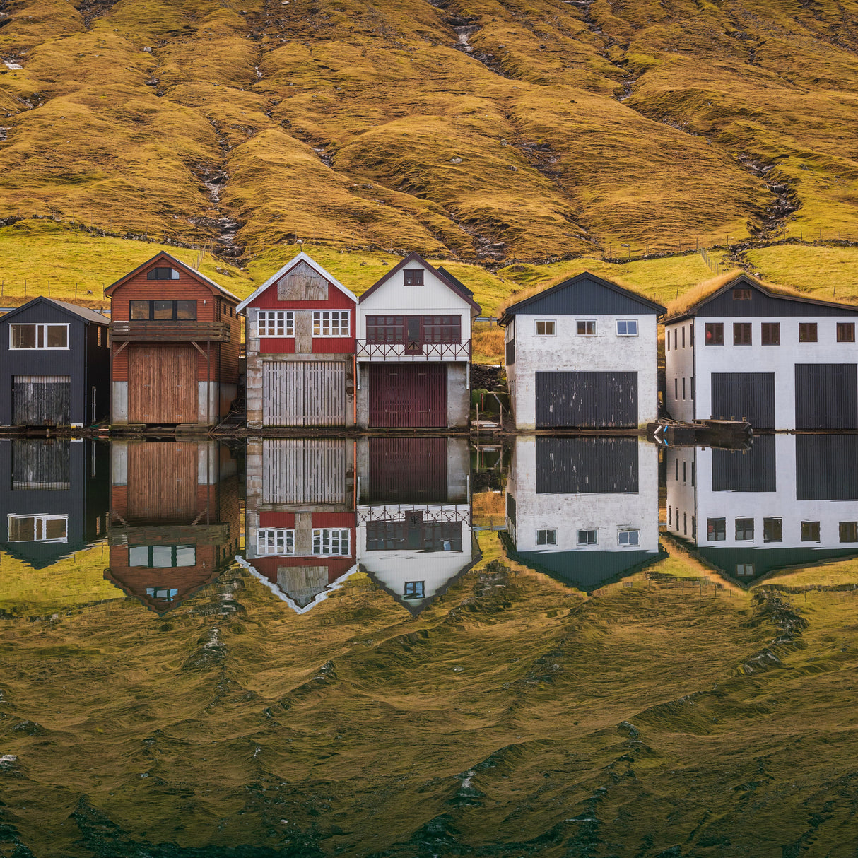 Fishing Huts Poster och Canvastavla