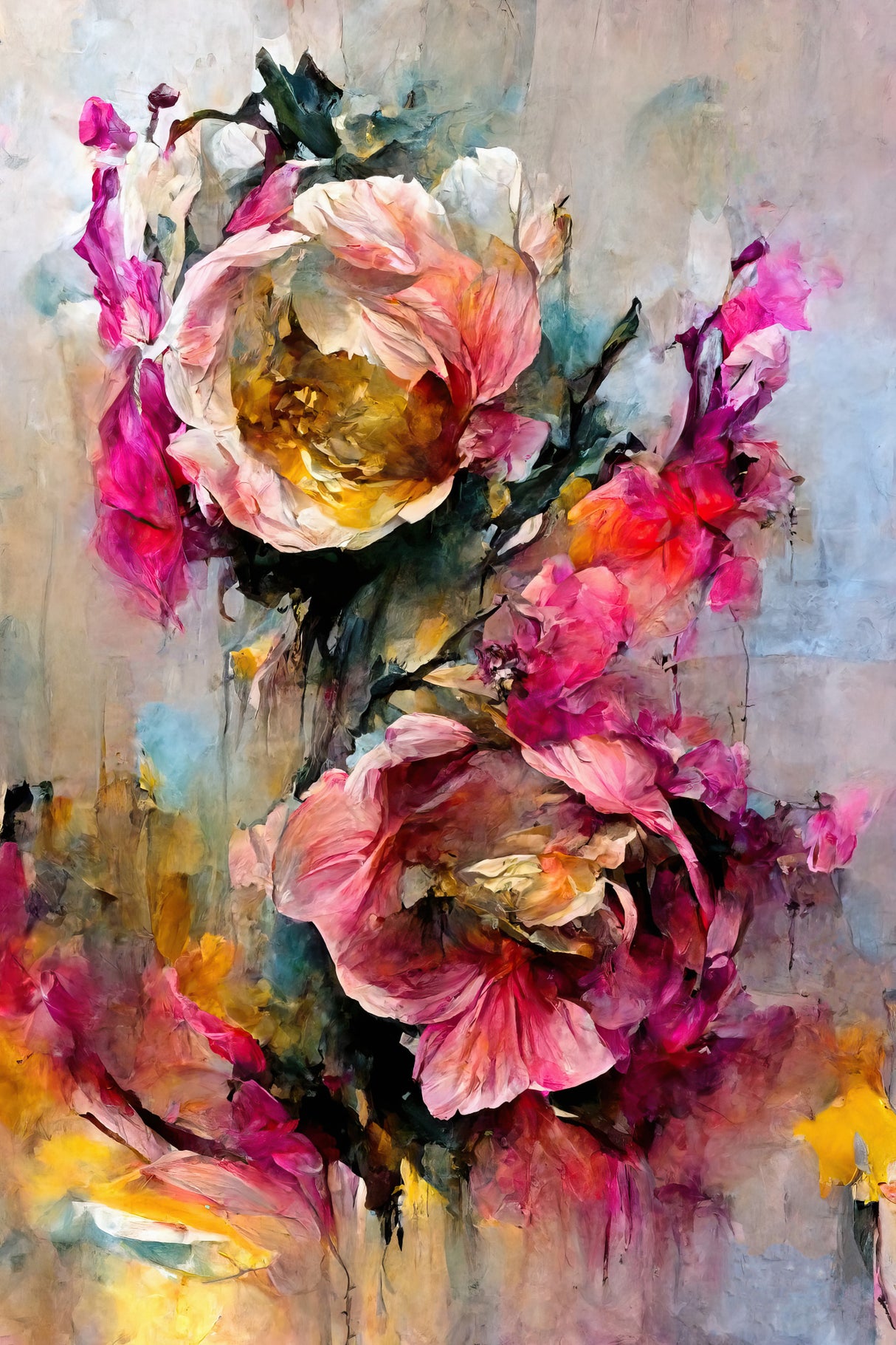Wild Roses Poster och Canvastavla