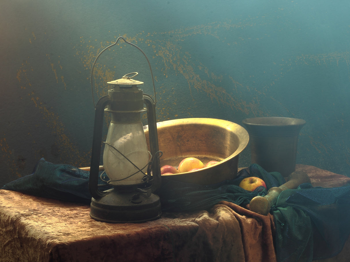 Still Life With Bronze Basin Poster och Canvastavla