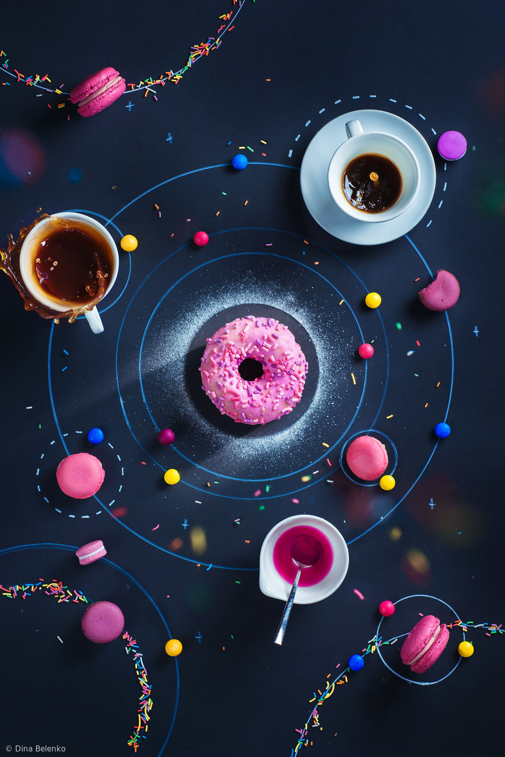 Space Donut Poster och Canvastavla