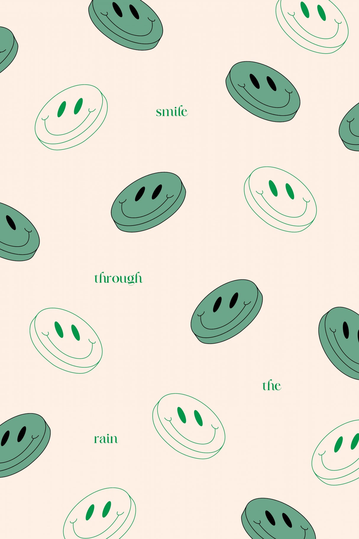 Smile Through The Rain Print Poster och Canvastavla