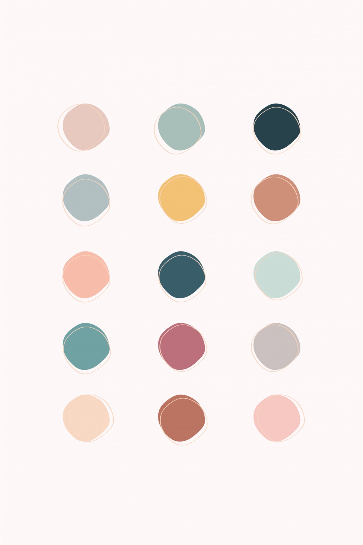 Colour Palette Poster och Canvastavla