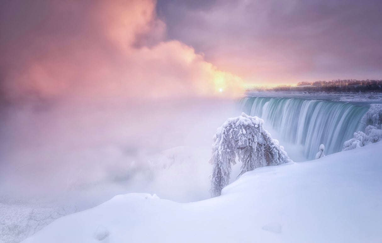 Sunrise at Niagara Falls Poster och Canvastavla
