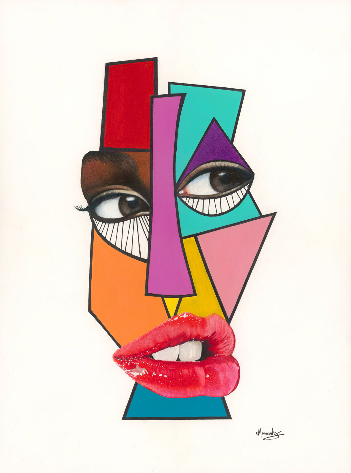 Abstract V1 Poster och Canvastavla