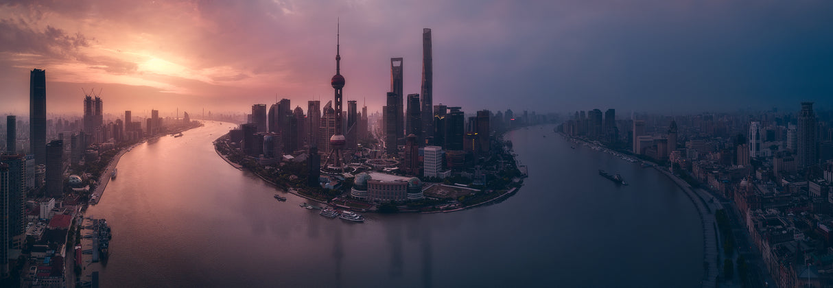 Flying Shanghai Poster och Canvastavla