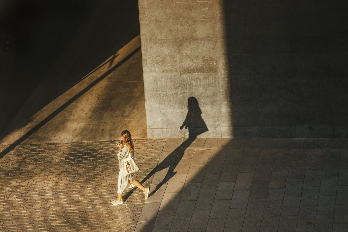 Stepping shadow Poster och Canvastavla