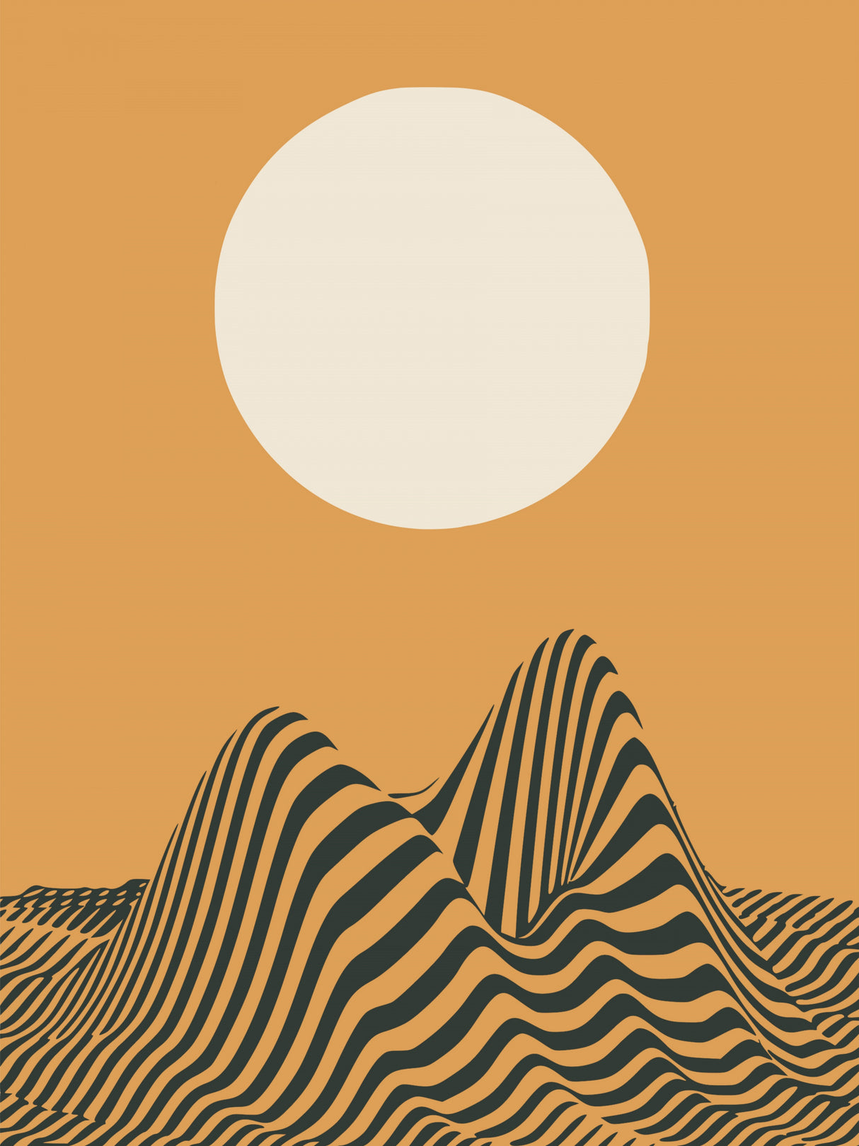 Desert Sand Wave Poster och Canvastavla