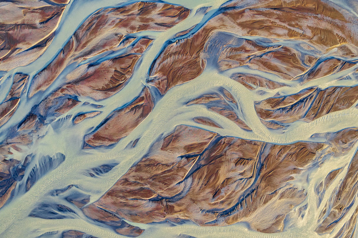 Icelandic Abstract Painting Poster och Canvastavla